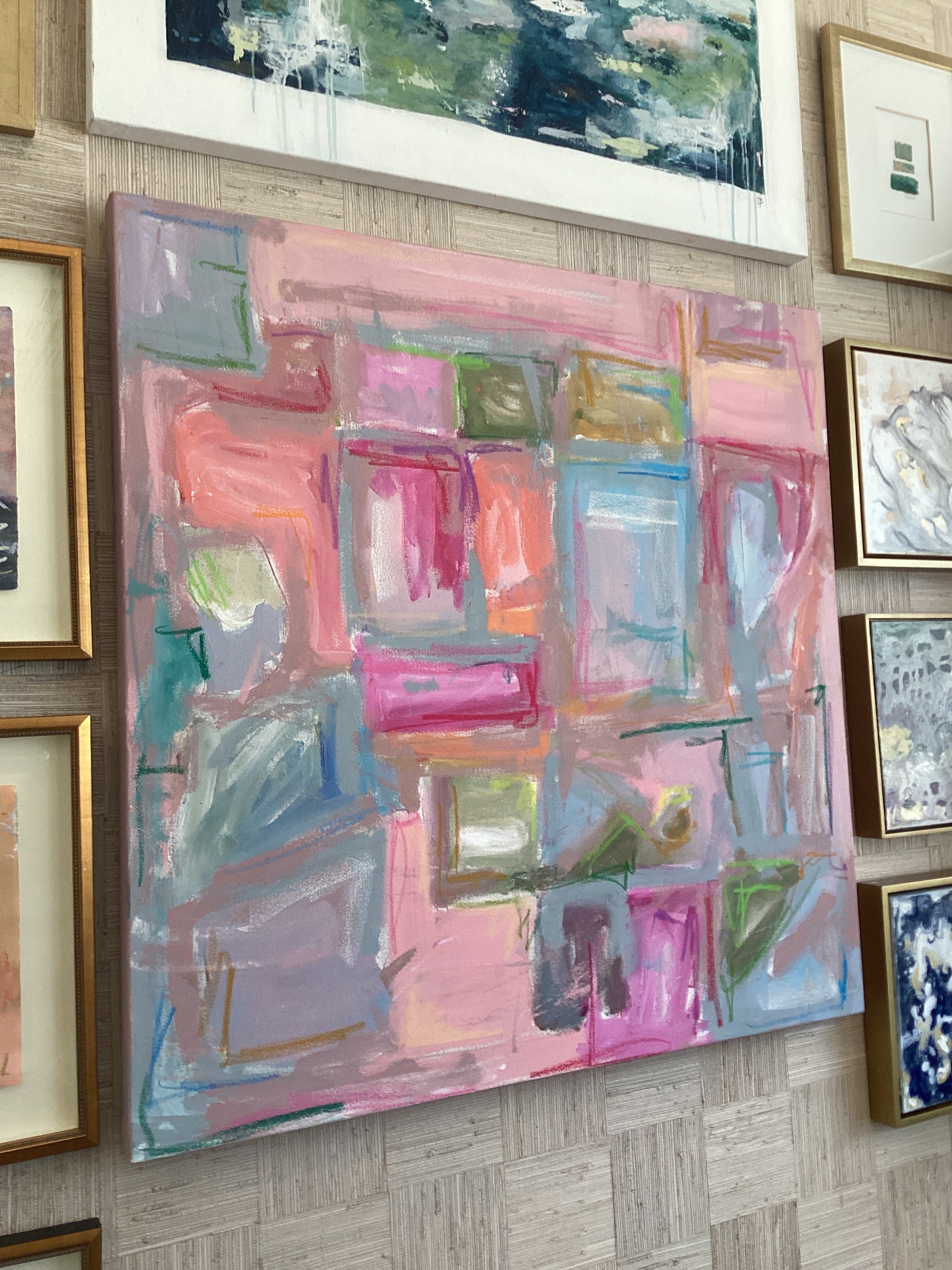Pink Abstract by Hannah Morris