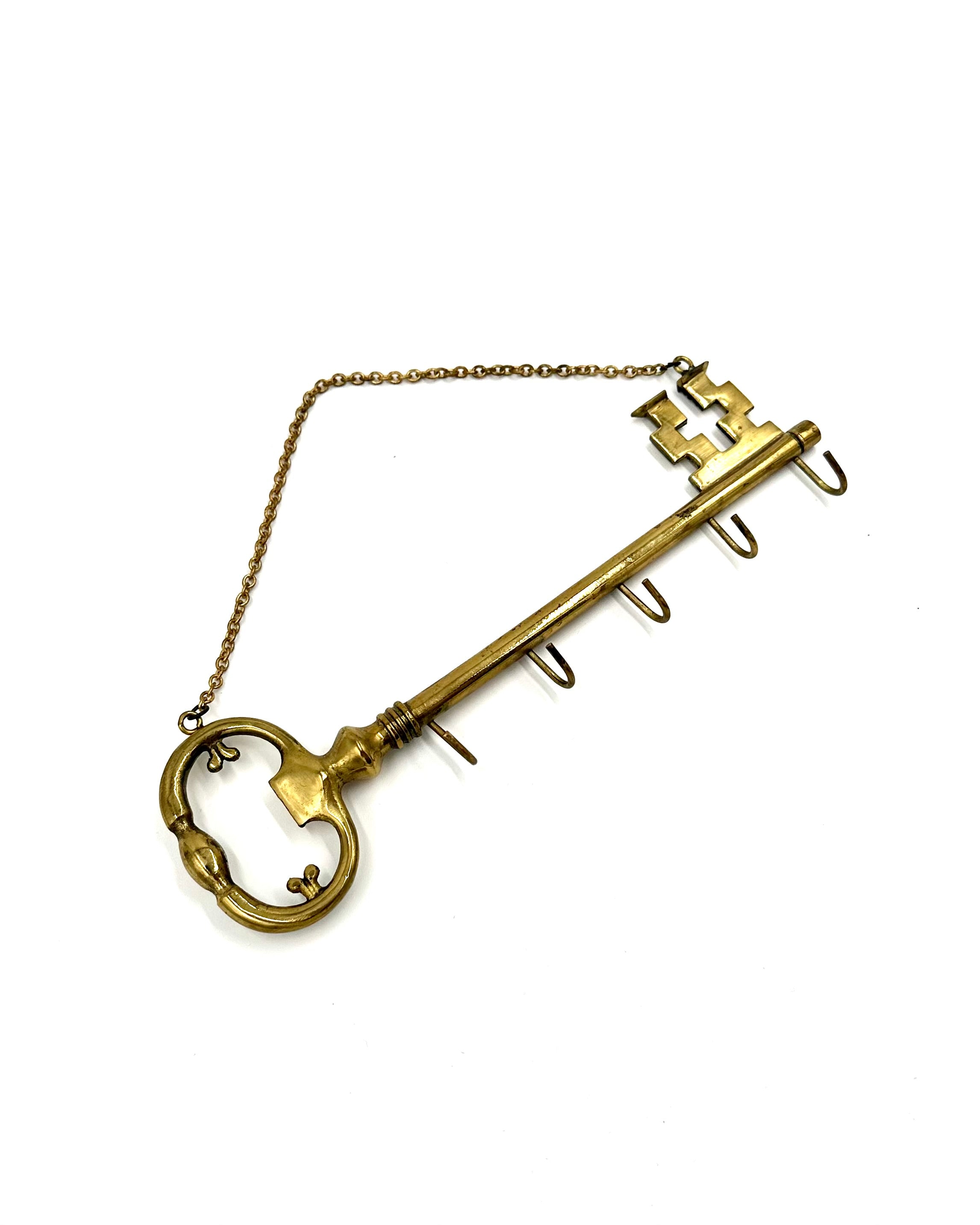 Antique Brass Key Hanger