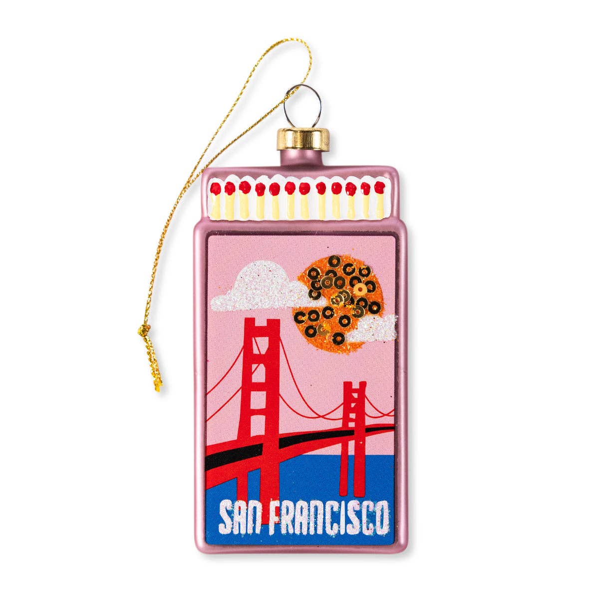 Matchbook Ornament - San Francisco