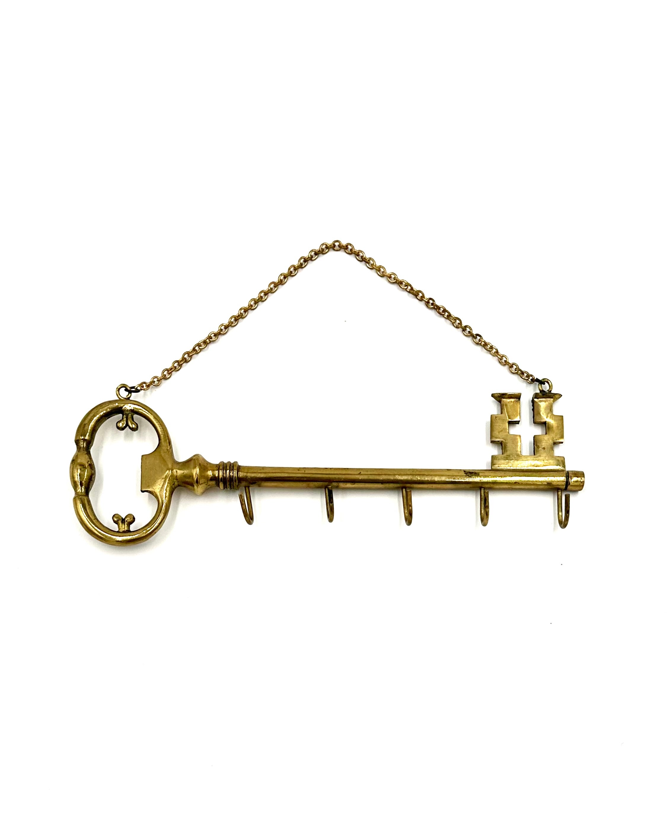 Antique Brass Key Hanger