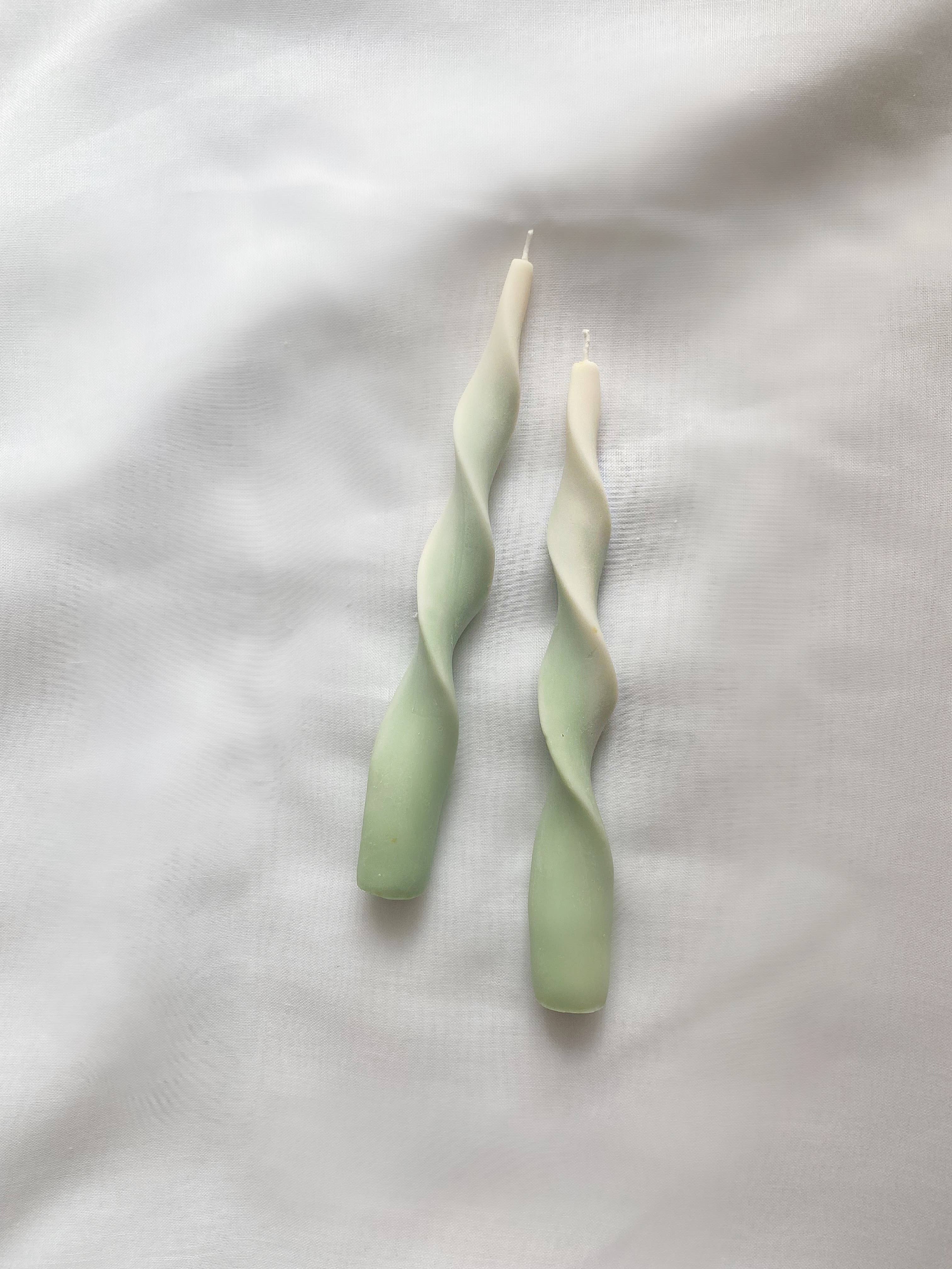 Ribbon Candle Set - Iced Matcha